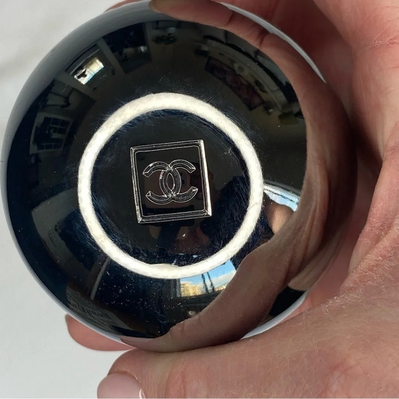 💯 Chanel pétanque set limited edition in chromed steel and black leather chic - Picture 13 of 16